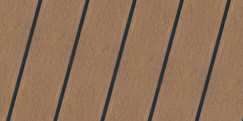 Permateek Walnut with black caulking