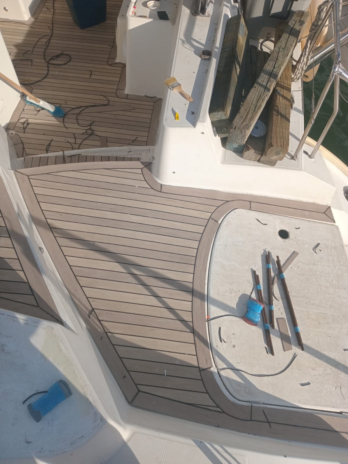 The same deck finished in Permateek